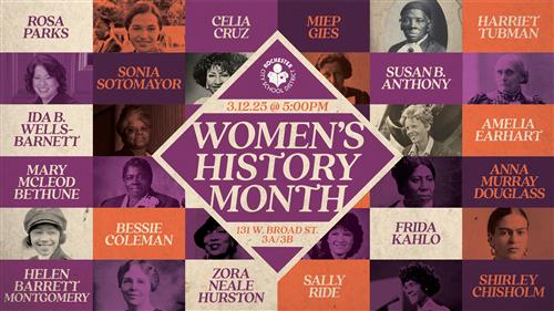 Women's History Month | March 12, 2025 at 5pm
